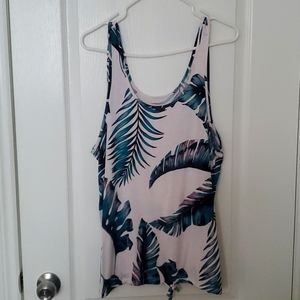 Tropical Print Tank Top.